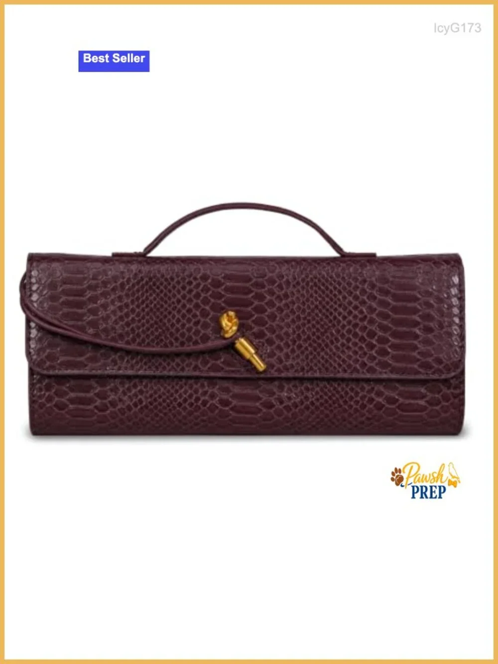 Woven Croc-Embossed Faux Leather Clutch Purse with Detachable Strap